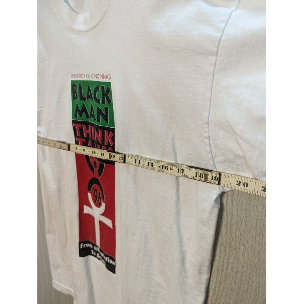 Vintage 90's Henry Rollins Spoken Word Think Tank T Shirt Size XL White 1996 - Picture 6 of 7